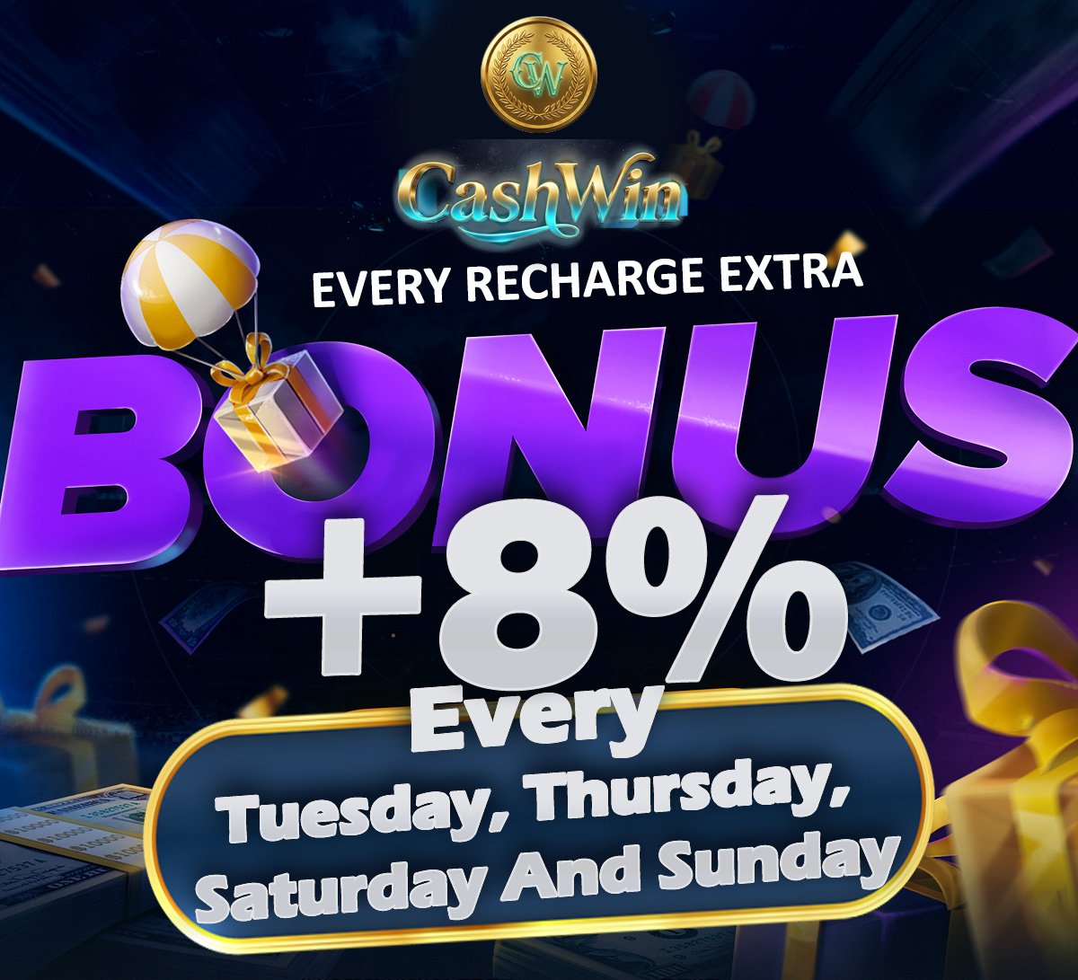 8% Recharge Bonus